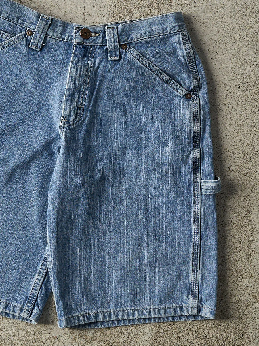 Vintage 90s Mid Wash Lee Dungaree Carpenter Jean Shorts (28x11.5) sold by Rebalance Vintage product image thumbnail 4