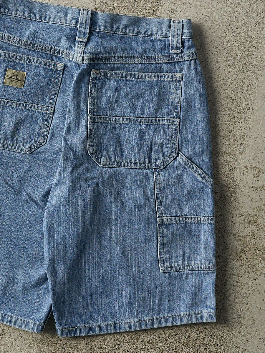 Vintage 90s Mid Wash Lee Dungaree Carpenter Jean Shorts (28x11.5) sold by Rebalance Vintage product image thumbnail 5