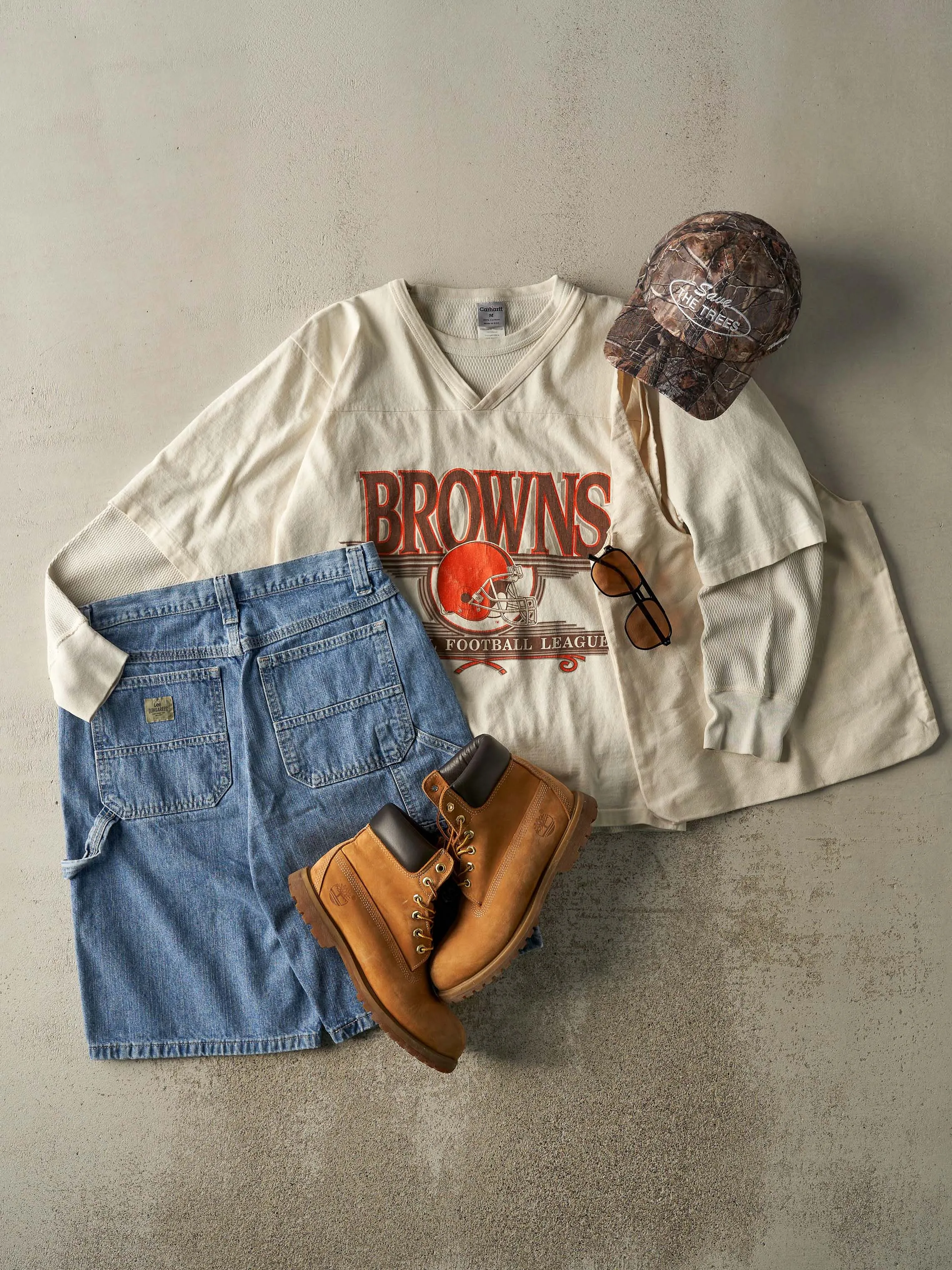 Vintage 90s Mid Wash Lee Dungaree Carpenter Jean Shorts (28x11.5) sold by Rebalance Vintage product image thumbnail 2