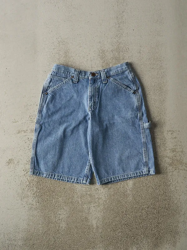 Vintage 90s Mid Wash Lee Dungaree Carpenter Jean Shorts (28x11.5) sold by Rebalance Vintage