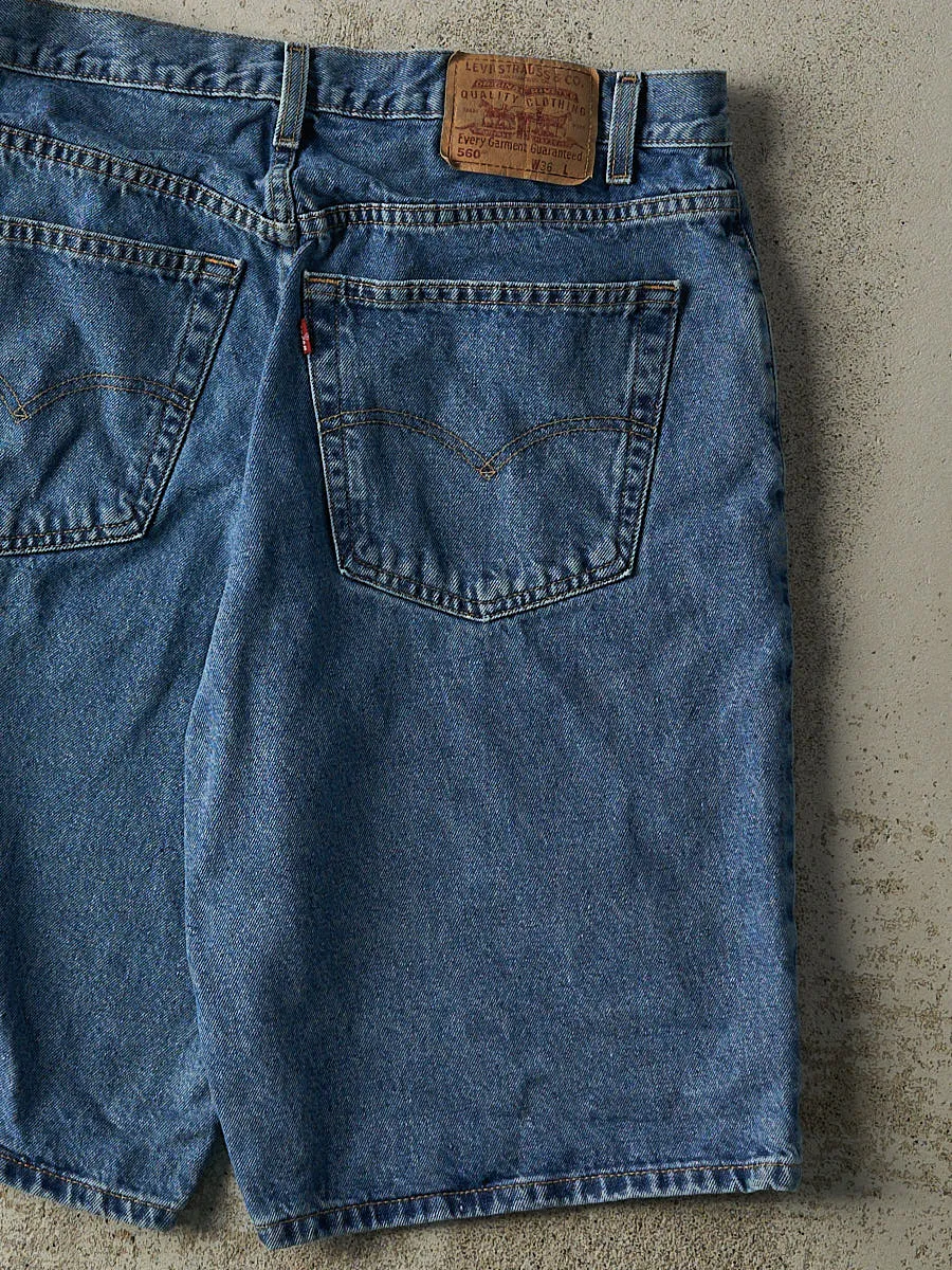 Vintage 90s Mid Wash Levi's 560 Jean Shorts (35.5x11) sold by Rebalance Vintage product image thumbnail 5