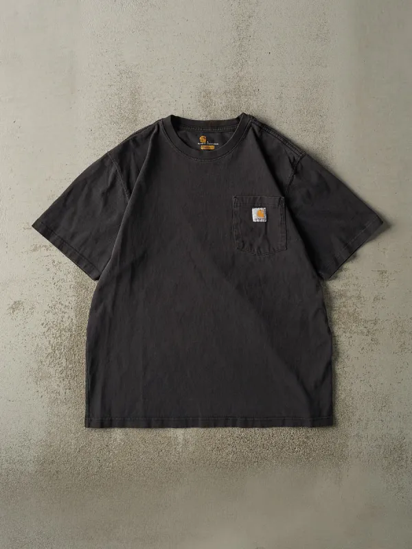 Vintage Y2K Faded Black Carhartt Pocket Tee (L/XL) sold by Rebalance Vintage
