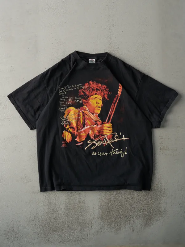 Vintage Y2K Black Jimi Hendrix Tee (L) sold by Rebalance Vintage
