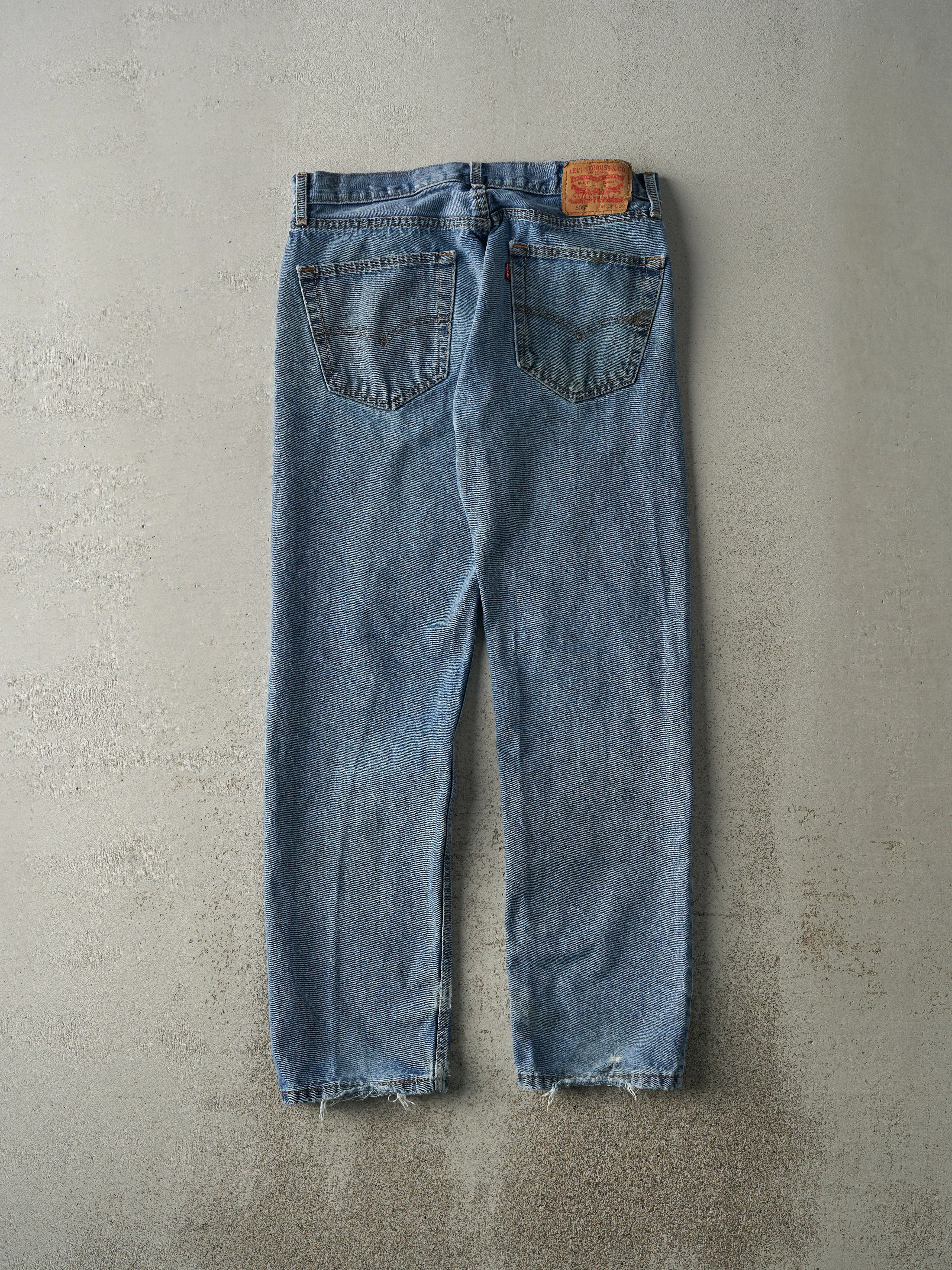 Vintage Y2K Light Wash Levi's 505 Jeans (34x31) sold by Rebalance Vintage product image thumbnail 3