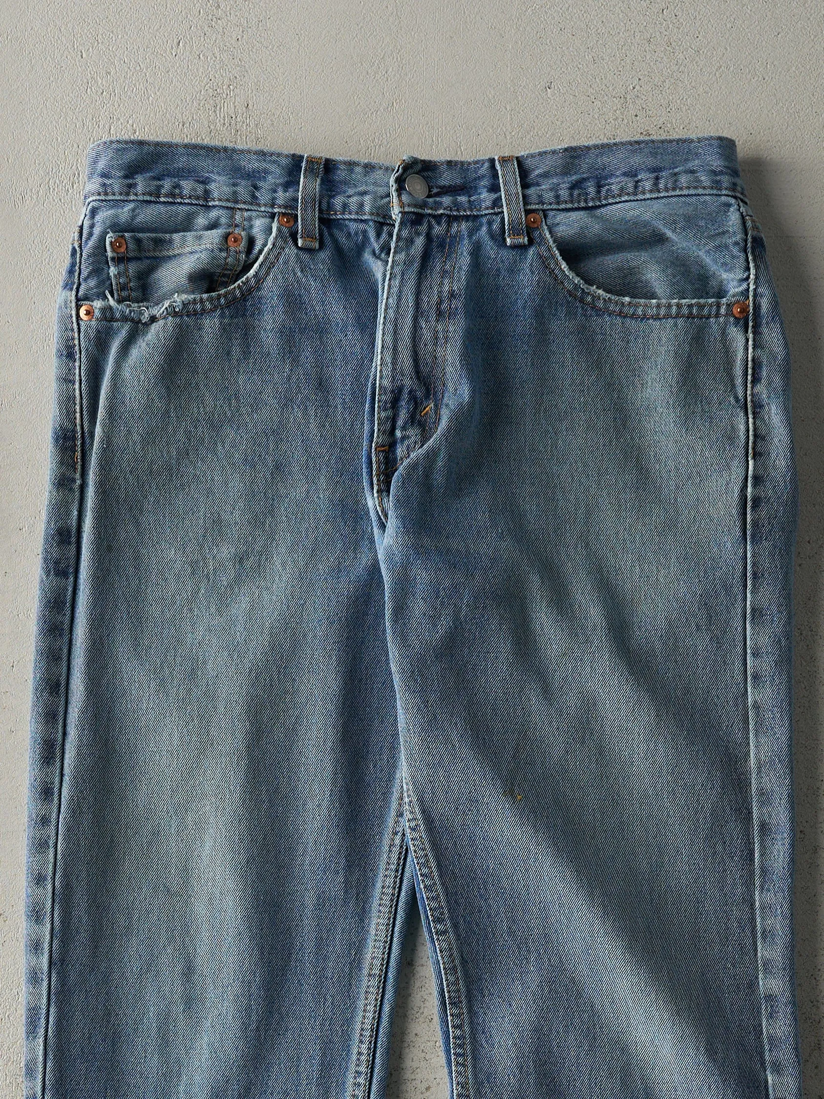 Vintage Y2K Light Wash Levi's 505 Jeans (34x31) sold by Rebalance Vintage product image thumbnail 4