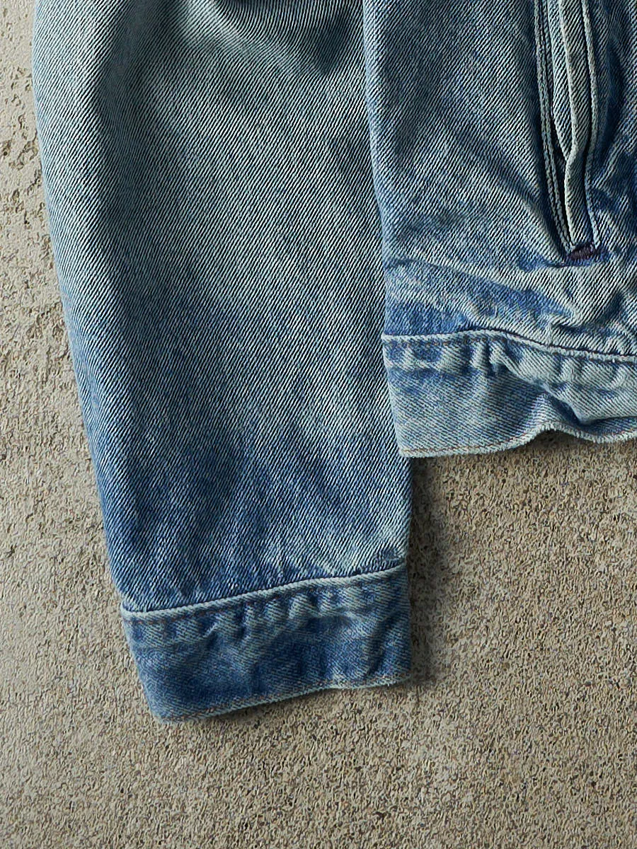 Vintage 90s Light Wash Levi's Type 3 Jean Jacket (S/M) sold by Rebalance Vintage product image thumbnail 4