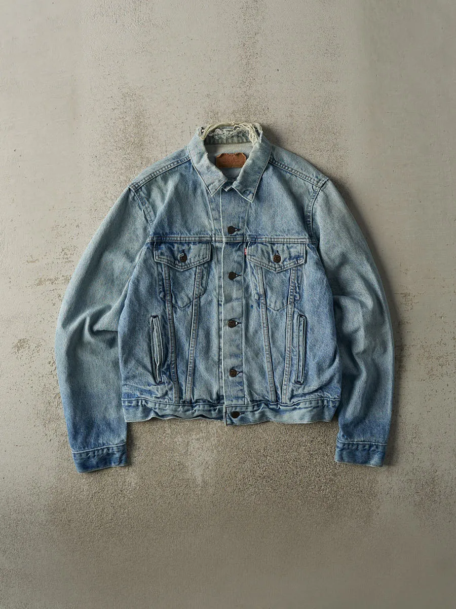 Vintage 90s Light Wash Levi's Type 3 Jean Jacket (S/M) sold by Rebalance Vintage
