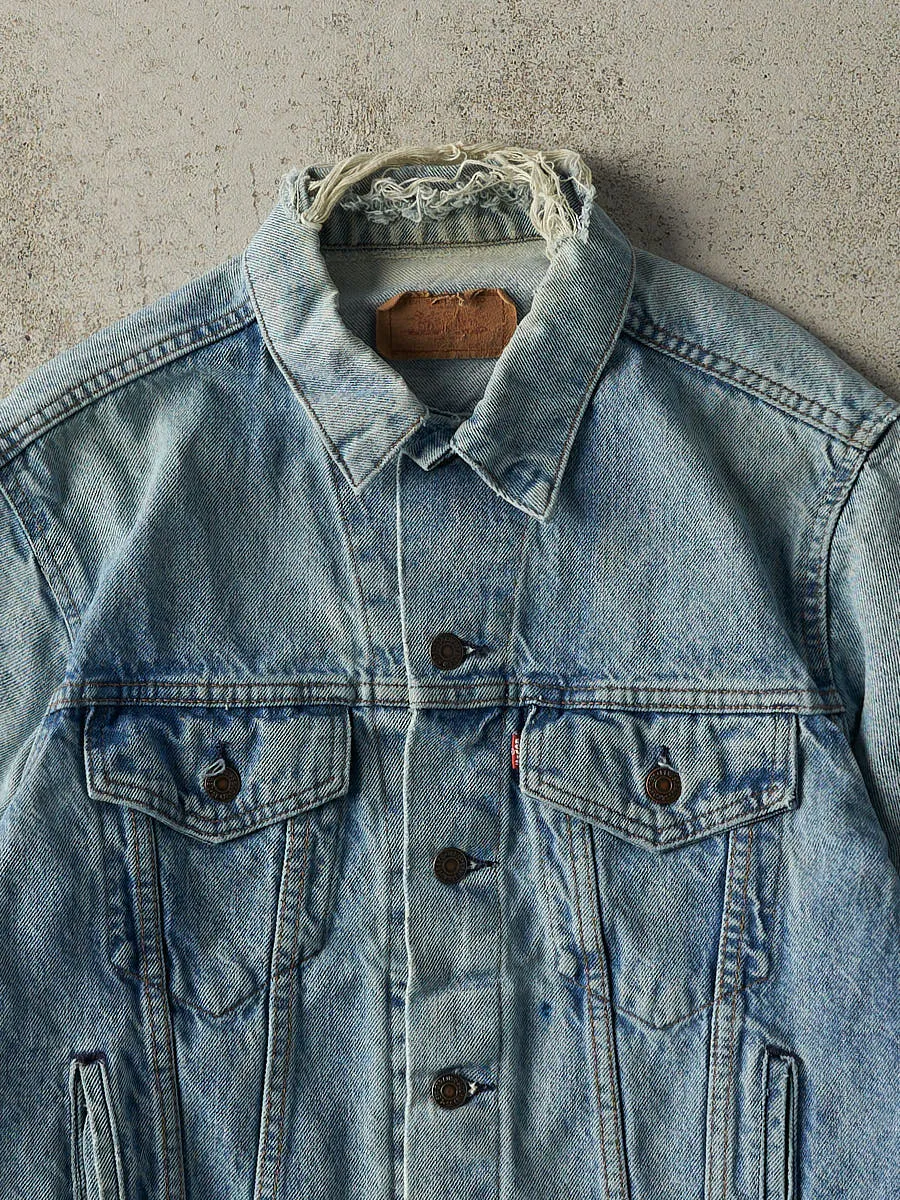 Vintage 90s Light Wash Levi's Type 3 Jean Jacket (S/M) sold by Rebalance Vintage product image thumbnail 3