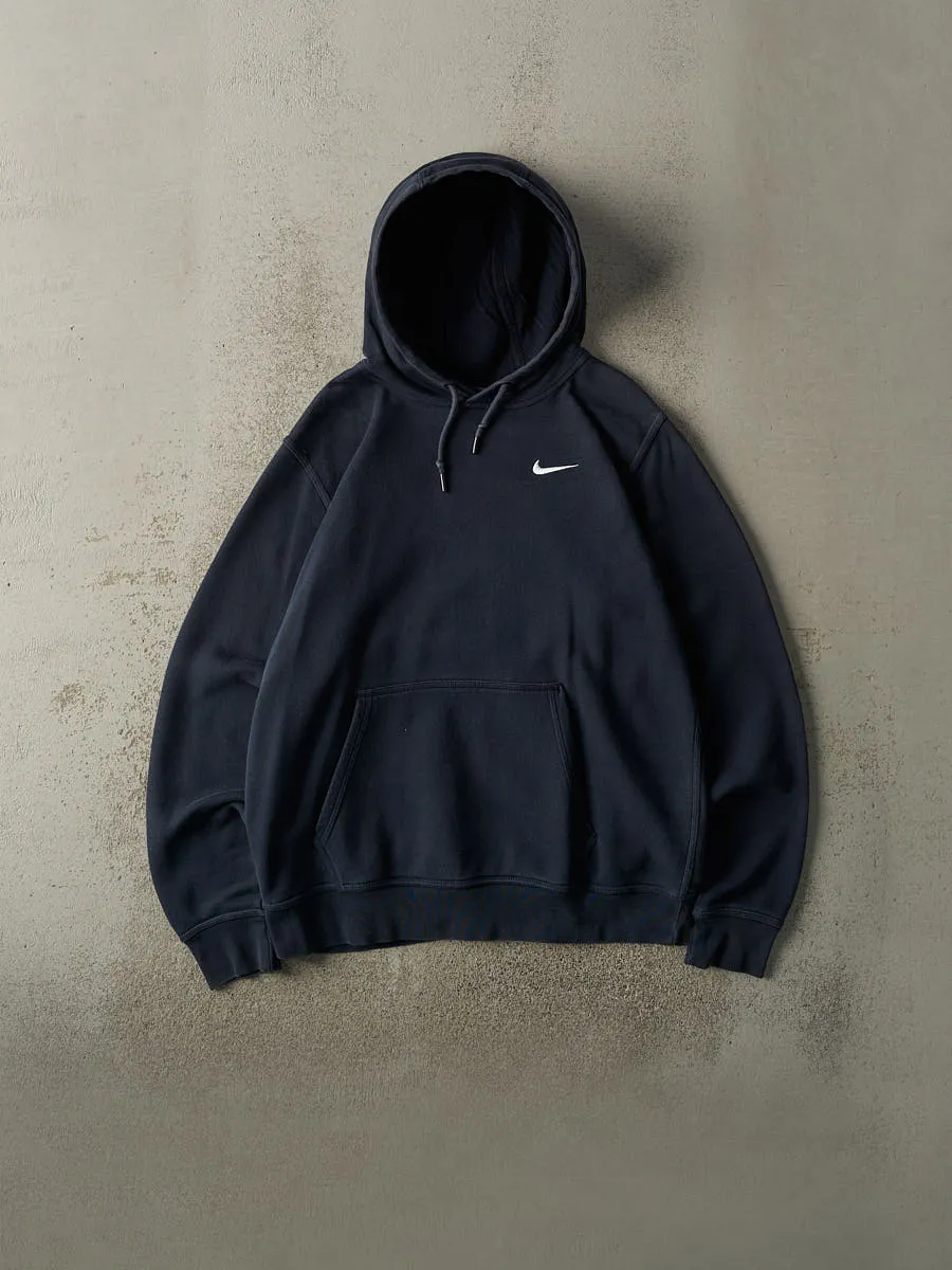 Vintage Y2K Navy Blue Nike Embroidered Swoosh Hoodie (L/XL) sold by Rebalance Vintage
