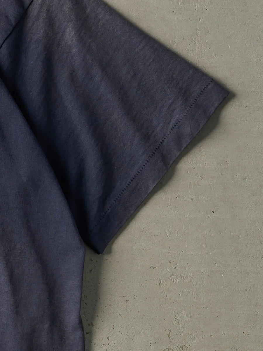 Vintage 90s Sun Faded Navy Blank Single Stitch Tee (XL/XXL) sold by Rebalance Vintage product image thumbnail 3
