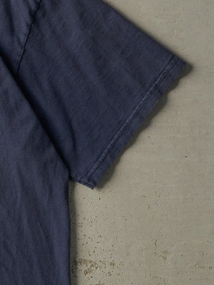 Vintage 90s Navy Blue Nike Logo Tee (L/XL) sold by Rebalance Vintage product image thumbnail 3