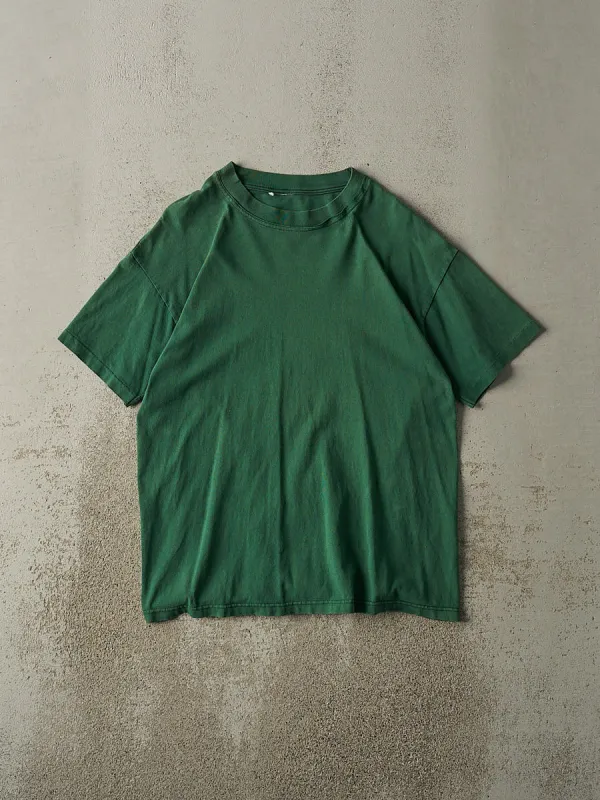 Vintage 90s Forest Green Blank Tee (M/L) sold by Rebalance Vintage