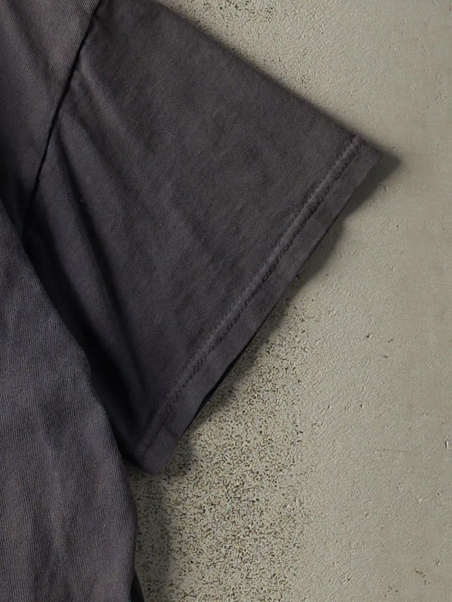 Vintage Y2K Charcoal Grey "I Don't Listen" Slogan Tee (S/M) sold by Rebalance Vintage product image thumbnail 3