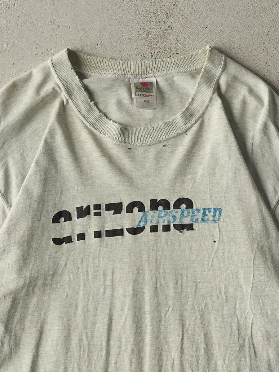 Vintage 90s Heather Grey Arizona Airspeed Tee (L/XL) sold by Rebalance Vintage product image thumbnail 2