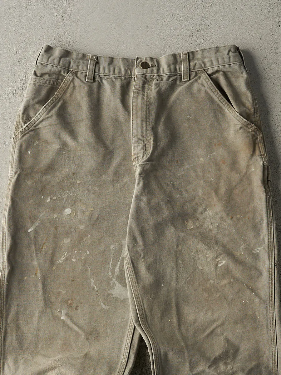 Vintage Y2K Beige Carhartt Carpenter Pants (31.5x32.5) sold by Rebalance Vintage product image thumbnail 4
