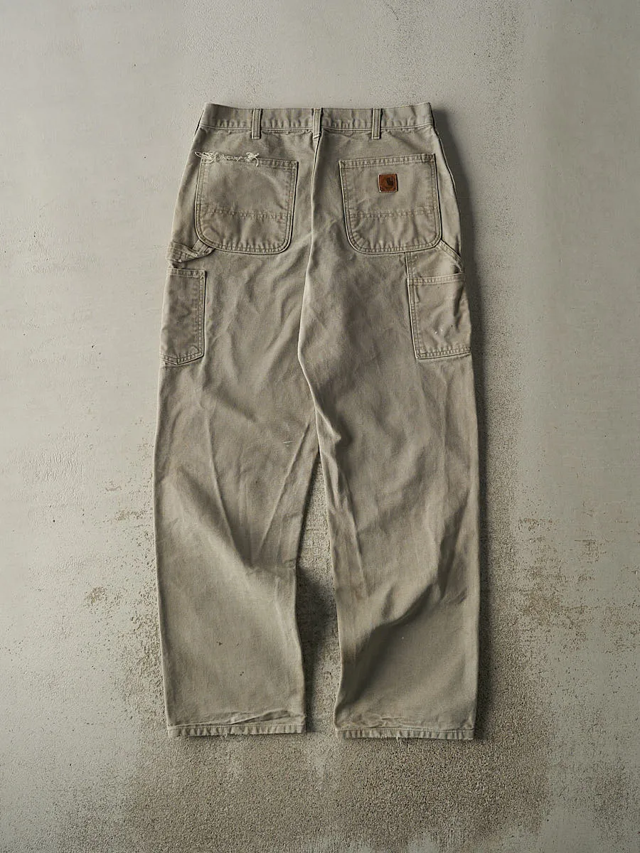Vintage Y2K Beige Carhartt Carpenter Pants (31.5x32.5) sold by Rebalance Vintage product image thumbnail 3