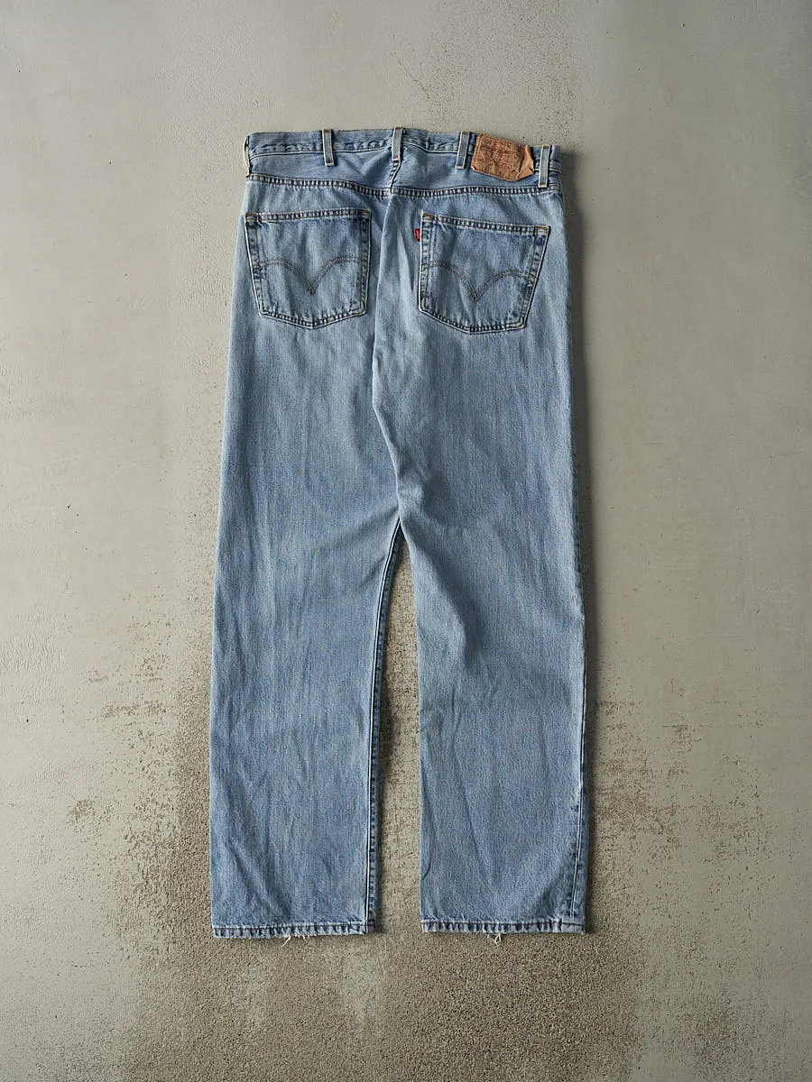 Vintage 90s Light Wash Levi's 501 Jeans (36x33) sold by Rebalance Vintage product image thumbnail 3