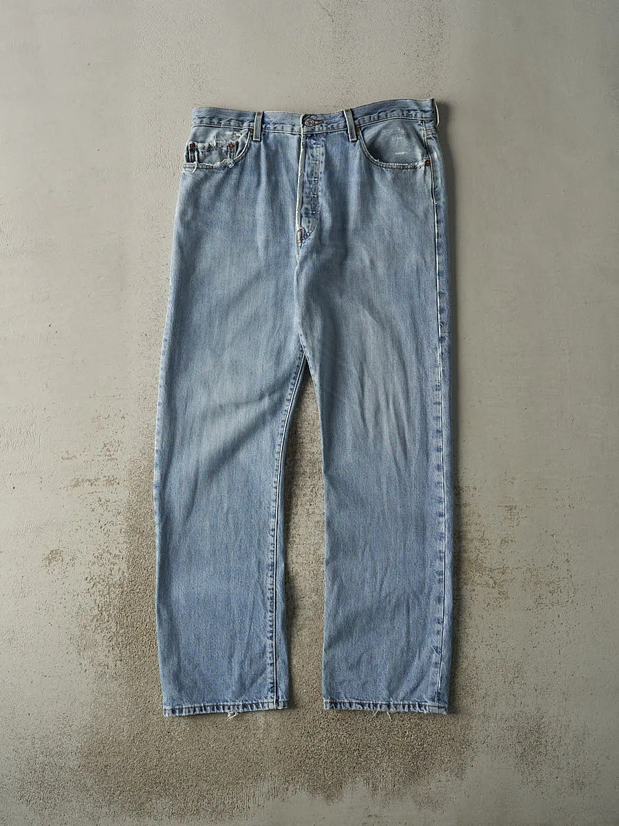 Vintage 90s Light Wash Levi's 501 Jeans (36x33) sold by Rebalance Vintage