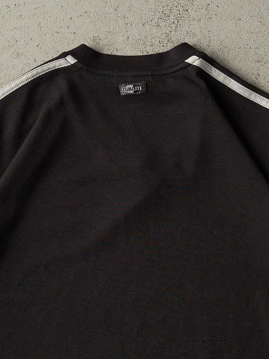 Vintage Y2K Black Adidas Soccer Jersey (L) sold by Rebalance Vintage product image thumbnail 3