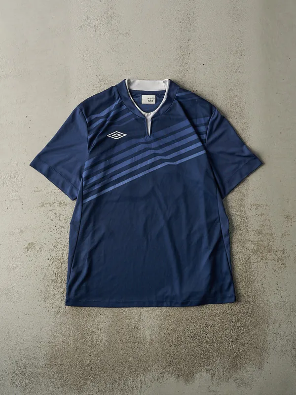 Vintage Y2K Navy Blue #19 Umbro Soccer Jersey (L/XL) sold by Rebalance Vintage