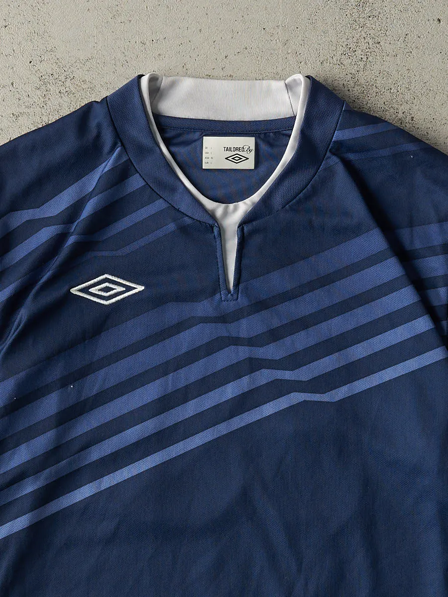 Vintage Y2K Navy Blue #19 Umbro Soccer Jersey (L/XL) sold by Rebalance Vintage product image thumbnail 3