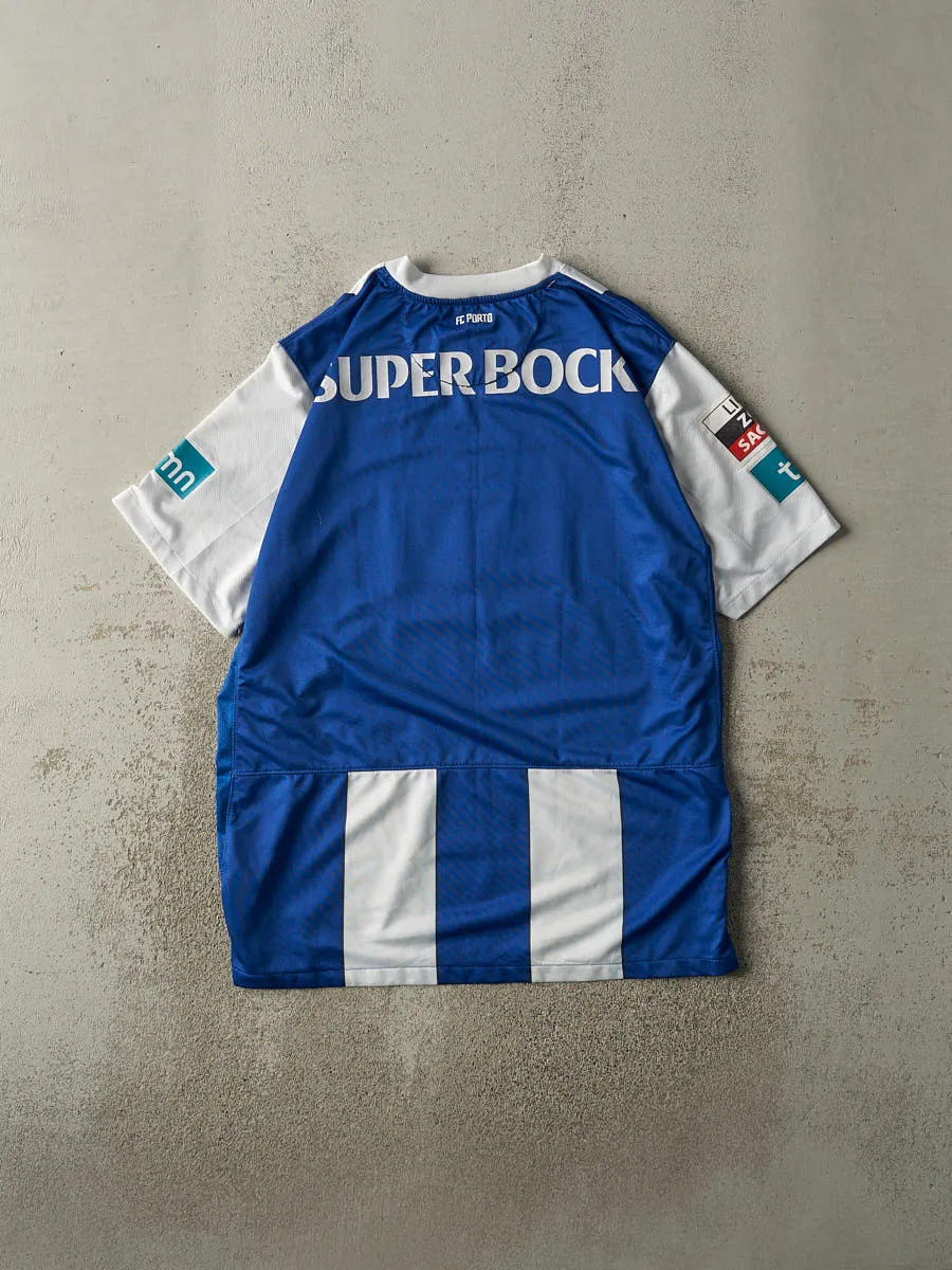 Vintage Y2K Blue & White Nike FC Porto Soccer Jersey (L/XL) sold by Rebalance Vintage product image thumbnail 3