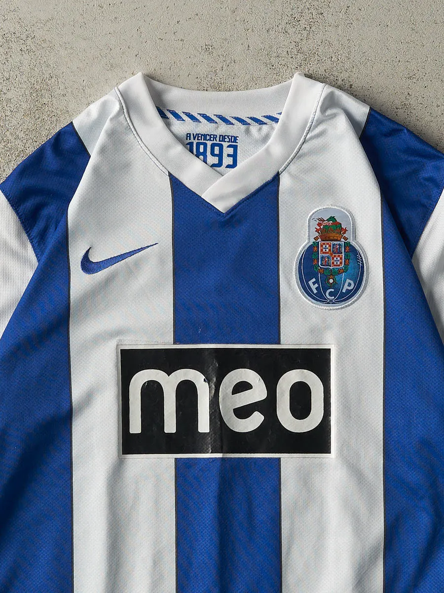 Vintage Y2K Blue & White Nike FC Porto Soccer Jersey (L/XL) sold by Rebalance Vintage product image thumbnail 4