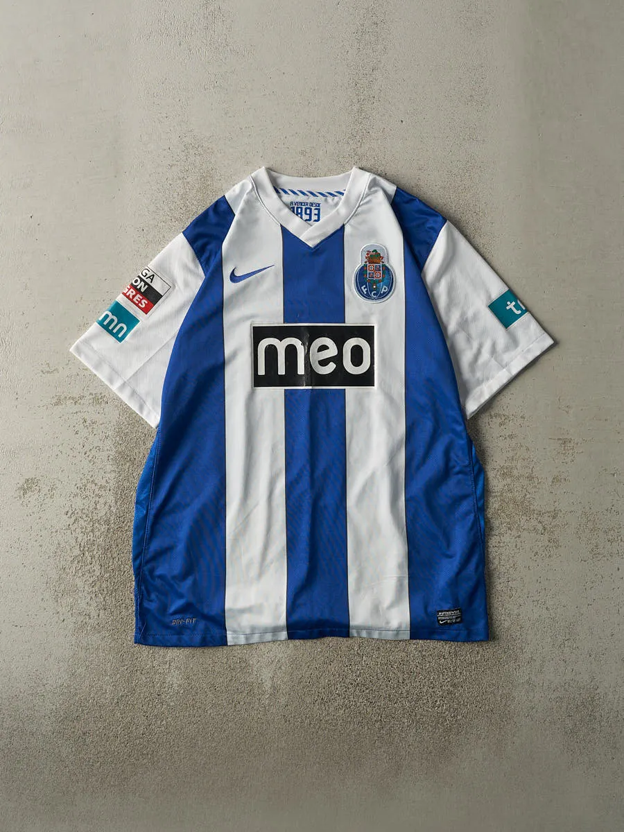 Vintage Y2K Blue & White Nike FC Porto Soccer Jersey (L/XL) sold by Rebalance Vintage
