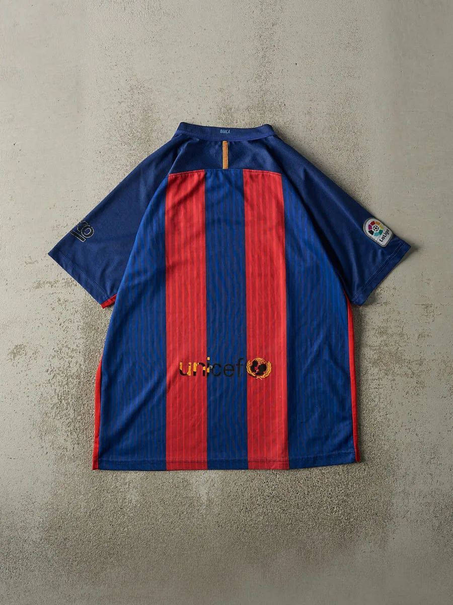 Vintage Y2K Red & Navy FC Barcelona Nike Soccer Jersey (L) sold by Rebalance Vintage product image thumbnail 2