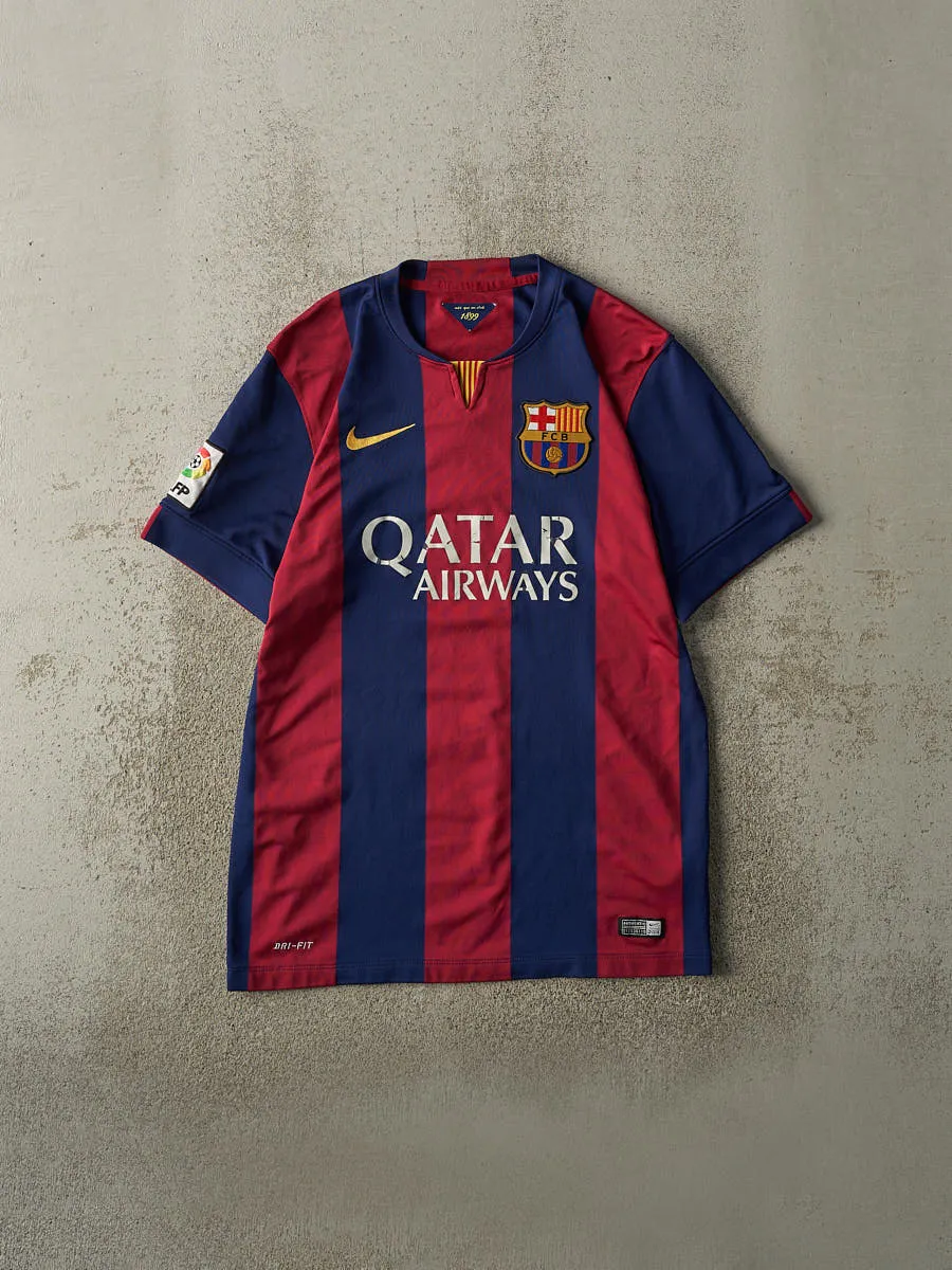 Vintage Y2K Red & Navy Nike FC Barcelona Soccer Jersey (M/L) sold by Rebalance Vintage