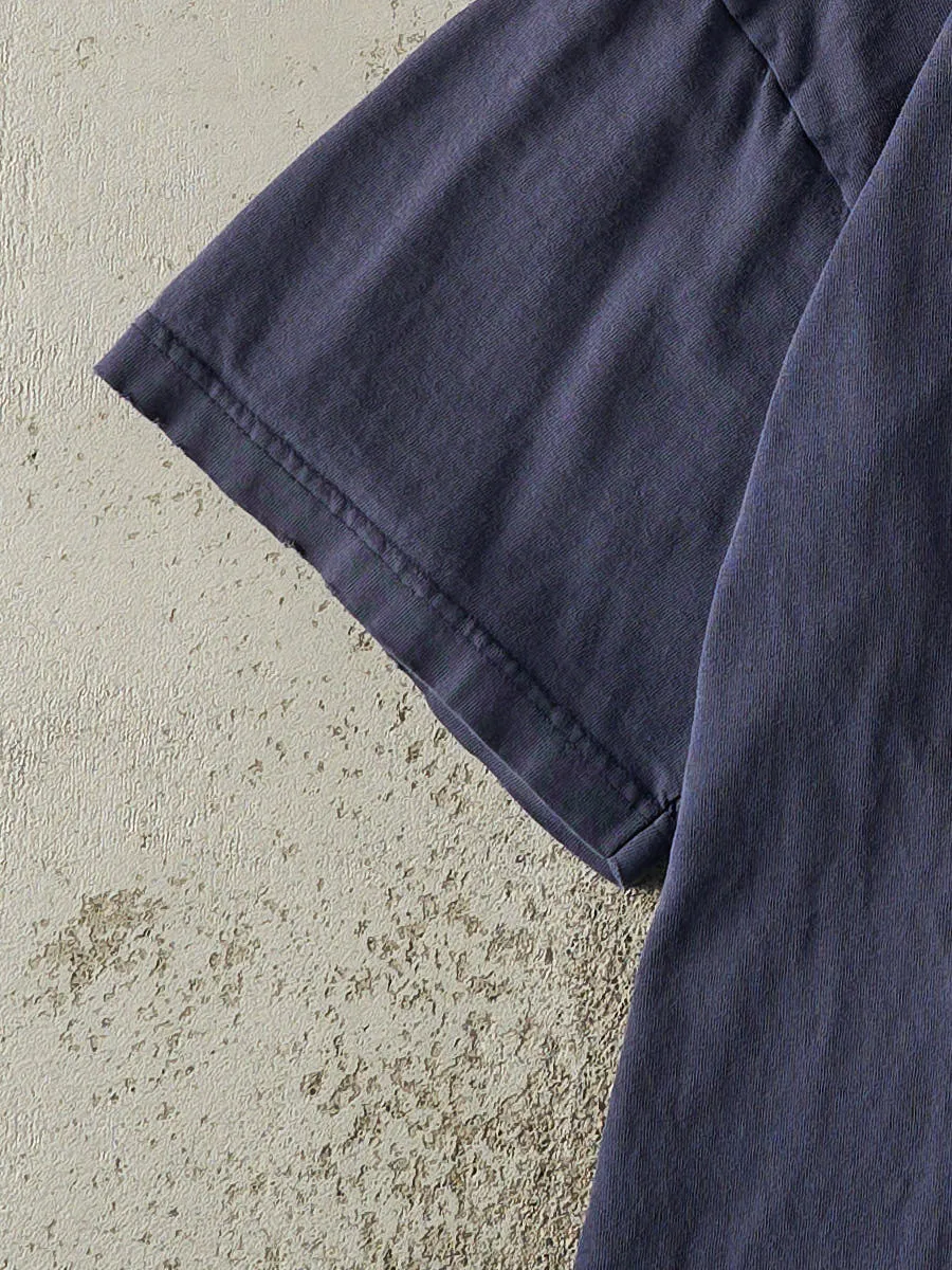 Vintage 90s Navy Blue Adidas Soccer Tee (L) sold by Rebalance Vintage product image thumbnail 3