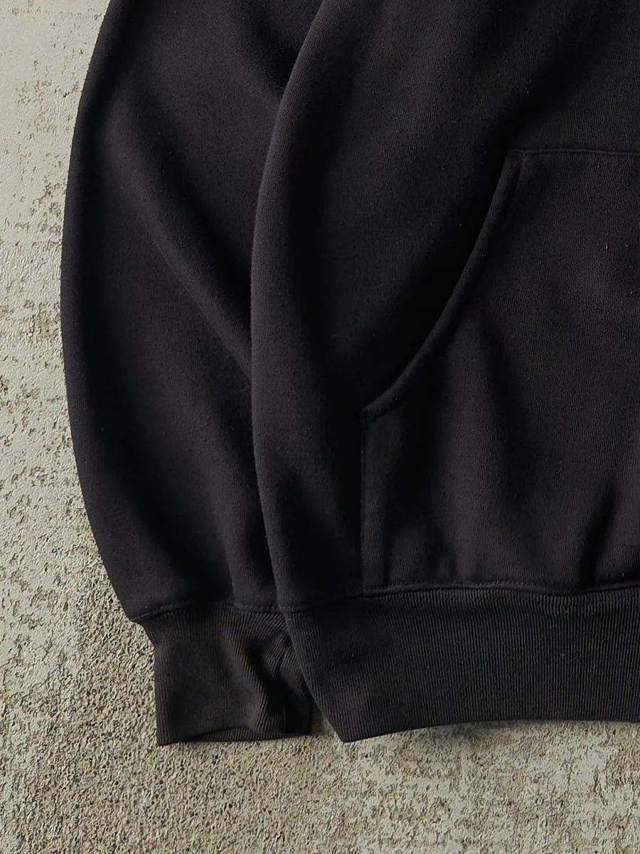 Vintage 90s Black Nike Embroidered Quarter Zip Hoodie (L) sold by Rebalance Vintage product image thumbnail 3