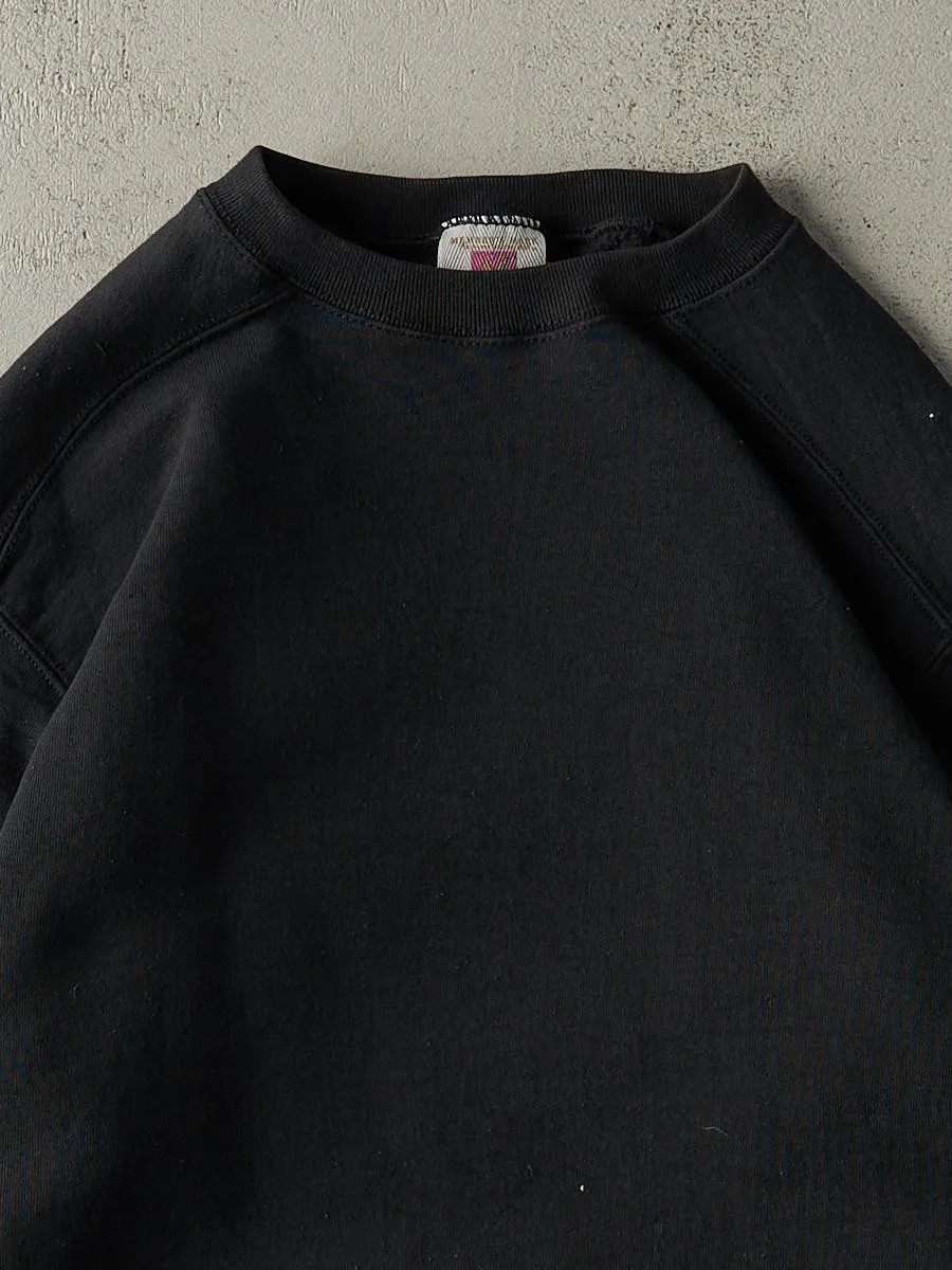 Vintage 90s Black Blank Crewneck (L/XL) sold by Rebalance Vintage product image thumbnail 2