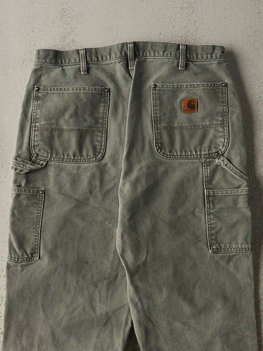 Vintage Y2K Green Carhartt Double Knee Carpenter Pants (34x31) sold by Rebalance Vintage product image thumbnail 5