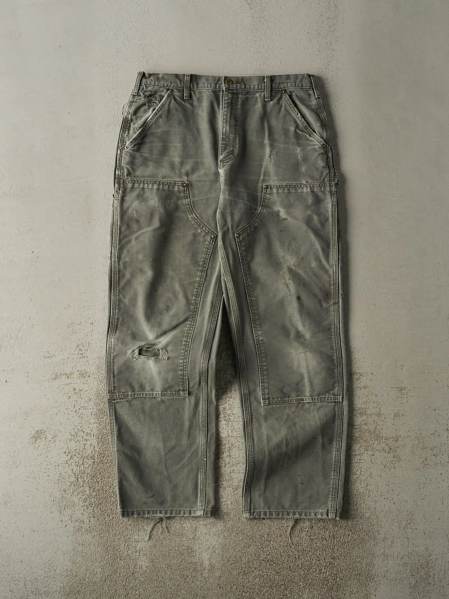 Vintage Y2K Green Carhartt Double Knee Carpenter Pants (34x31) sold by Rebalance Vintage