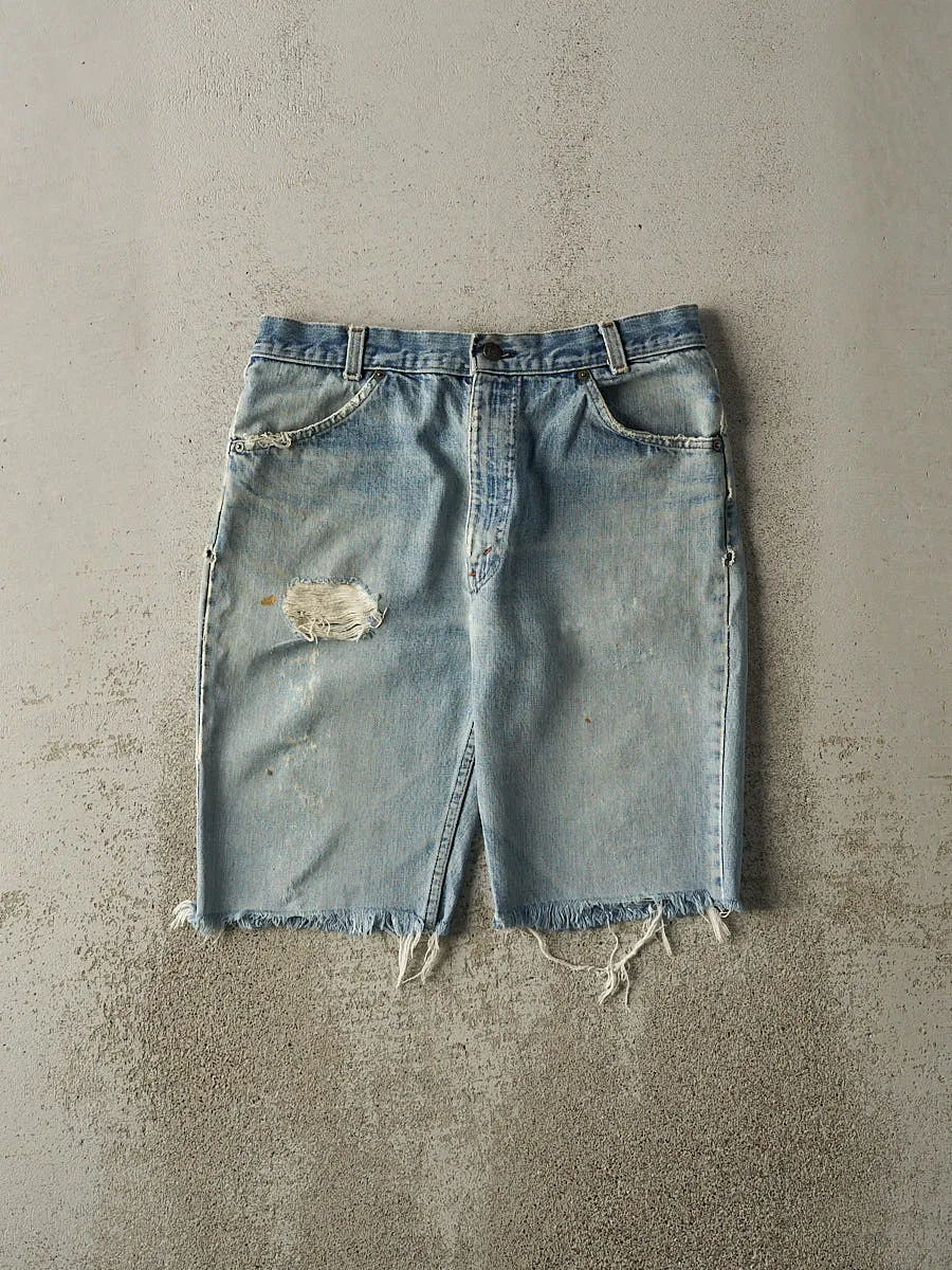 Vintage 80s Light Wash Levi's Orange Tab Cut Off Jean Shorts (31.5x10.5) sold by Rebalance Vintage