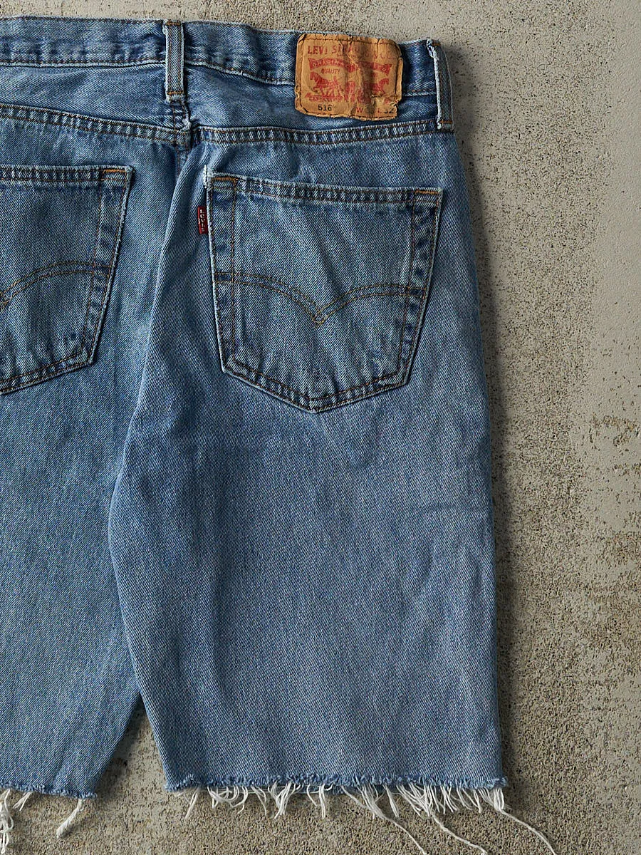 Vintage Y2K Mid Wash Levi's 516 Cut Off Jean Shorts (32.5x10) sold by Rebalance Vintage product image thumbnail 5