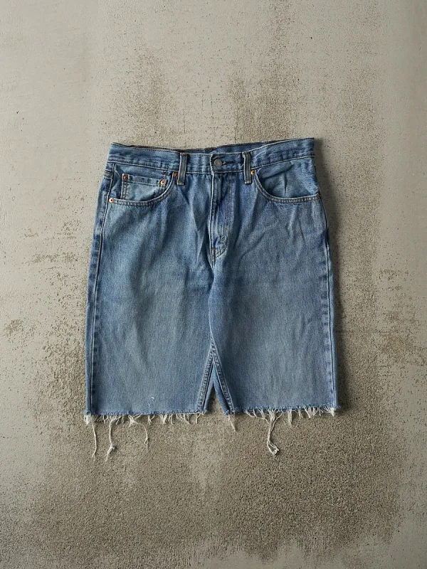 Vintage Y2K Mid Wash Levi's 516 Cut Off Jean Shorts (32.5x10) sold by Rebalance Vintage