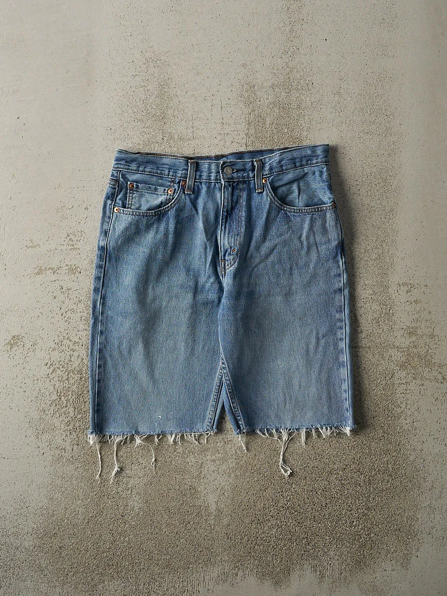 Vintage Y2K Mid Wash Levi's 516 Cut Off Jean Shorts (32.5x10) sold by Rebalance Vintage