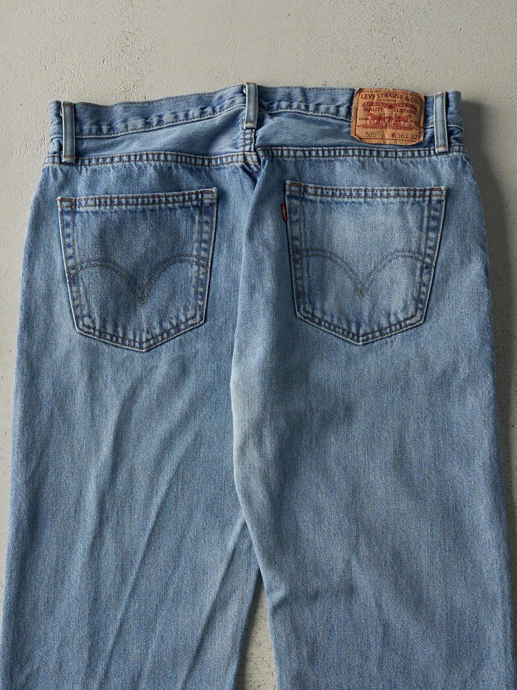 Vintage Y2K Light Wash Levi's 505 Jeans (35.5x30.5) sold by Rebalance Vintage product image thumbnail 4