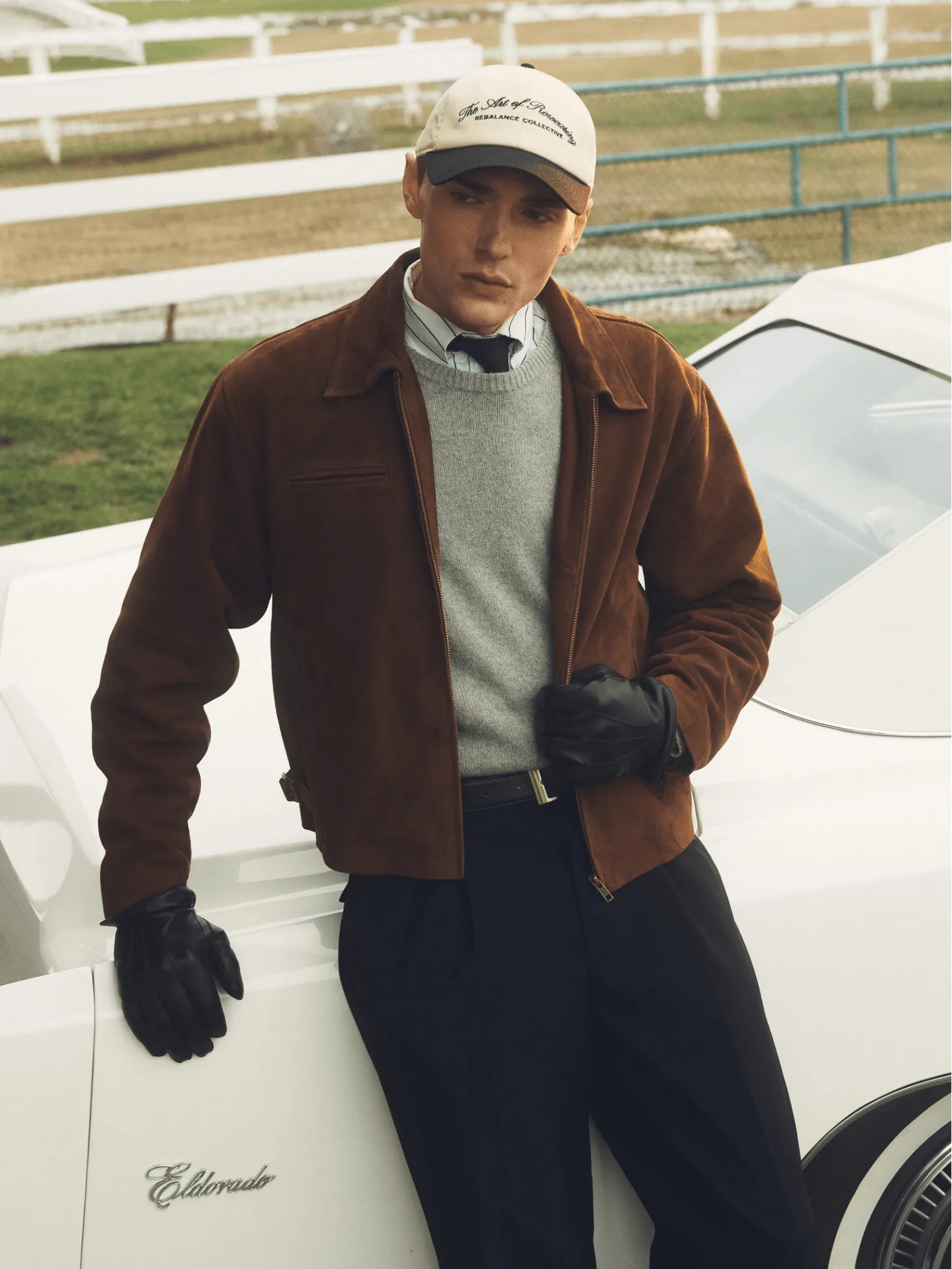 Everyday Boxy Leather Jacket - Suede sold by Rebalance Vintage product image thumbnail 3