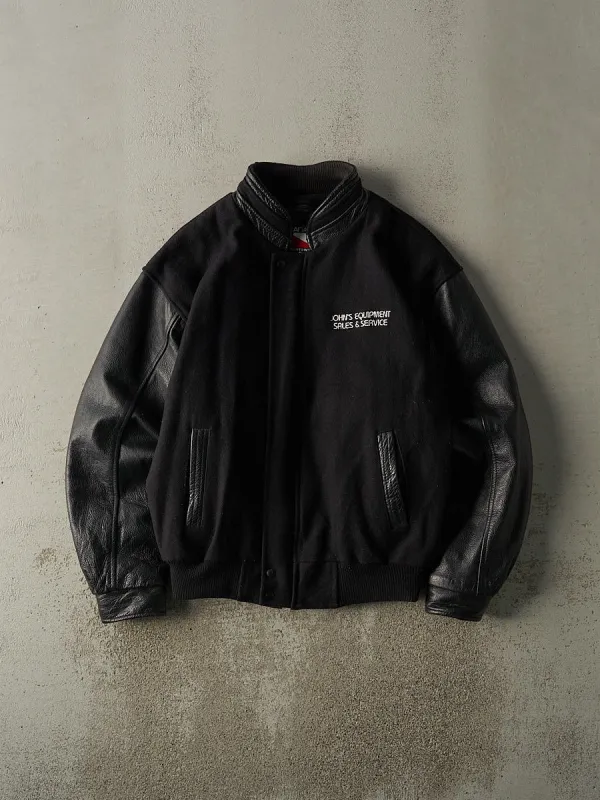 ジャケット・アウター time&tide vintage leather jacket size:M Vintage 90s Black Time & Tide Leather Collared Jacket (M