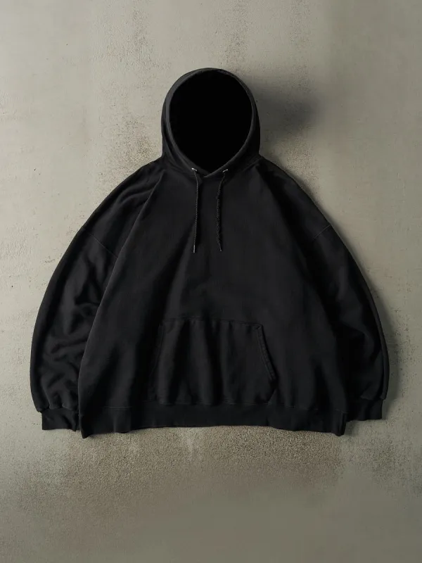 Vintage 90s Black Blank Hoodie (XXL) made by Rebalance Vintage