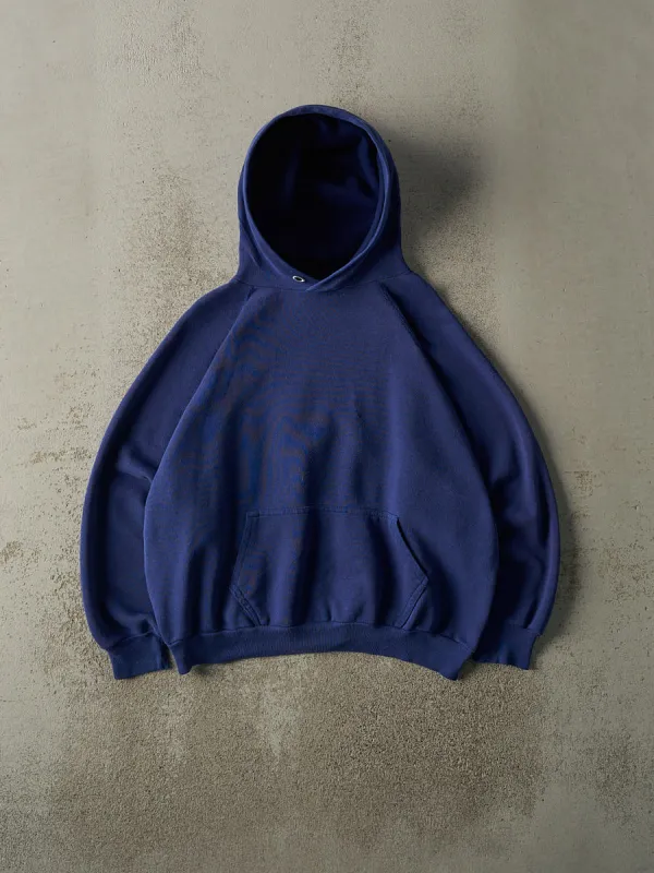 Vintage 90s Royal Blue Discus Athletic Blank Boxy Hoodie (M/L) sold by Rebalance Vintage