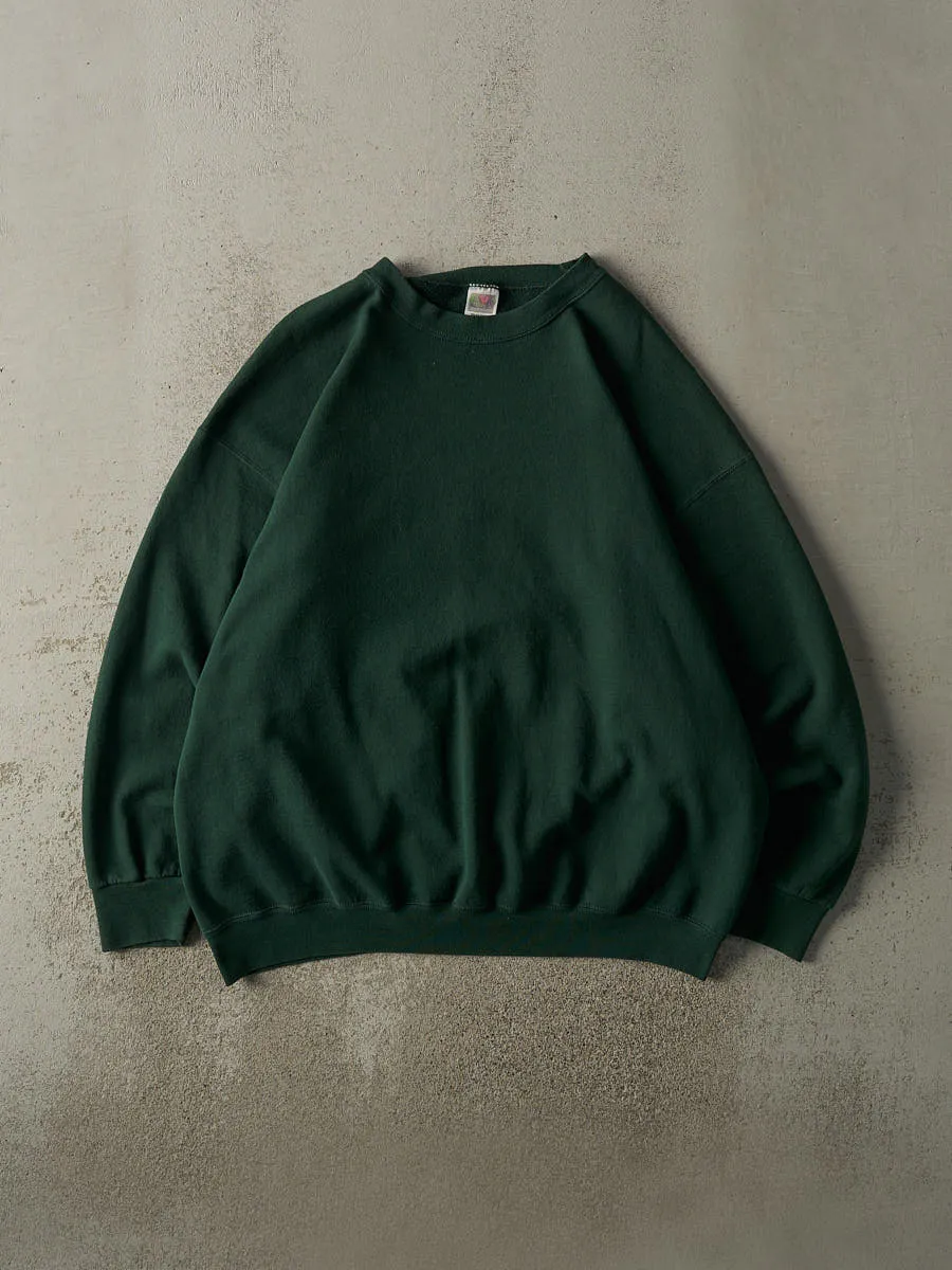 Vintage 90s Green Blank Crewneck (XXL/XXXL) sold by Rebalance Vintage