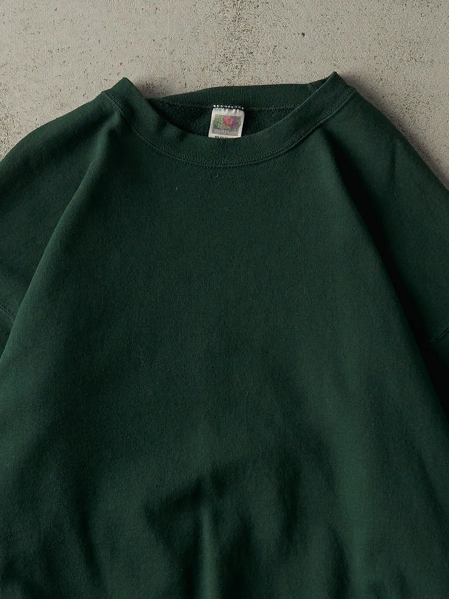 Vintage 90s Green Blank Crewneck (XXL/XXXL) sold by Rebalance Vintage product image thumbnail 2