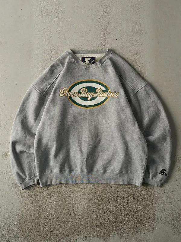 Vintage 90s Grey Green Bay Packers Crewneck (L/XL) sold by Rebalance Vintage
