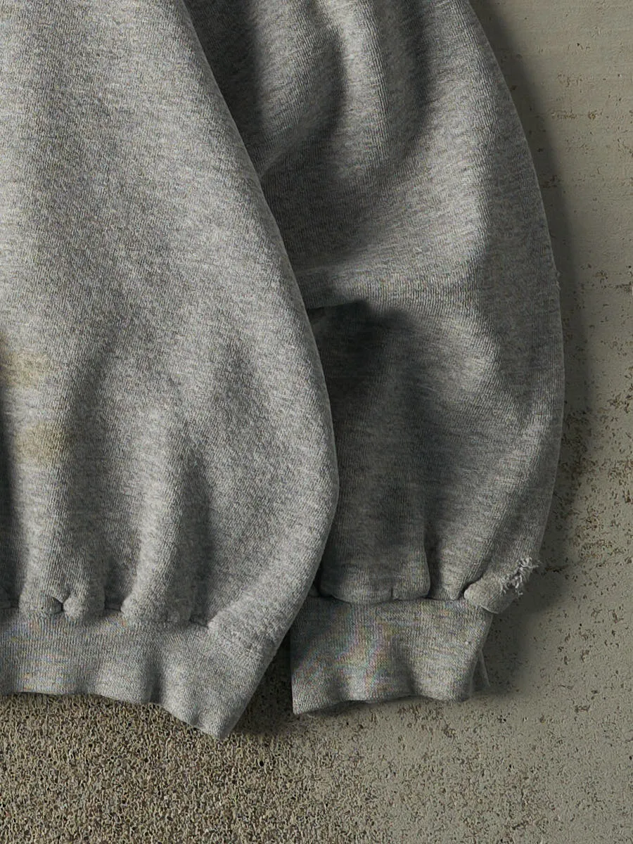 Vintage 90s Grey Nike Swoosh Embroidered Boxy Crewneck (XL) sold by Rebalance Vintage product image thumbnail 4