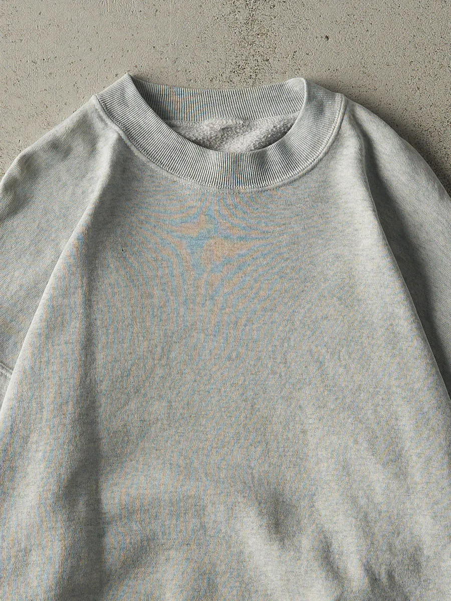 Vintage 90s Heather Grey Blank Crewneck (L) sold by Rebalance Vintage product image thumbnail 2