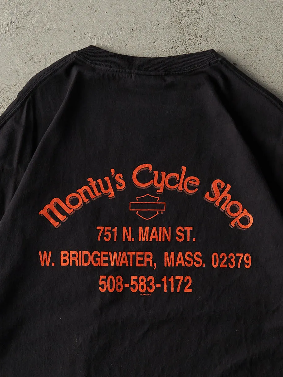 Vintage 06' Black W. Bridgewater MA Harley Davidson Pocket Tee (XL/XXL) sold by Rebalance Vintage product image thumbnail 4